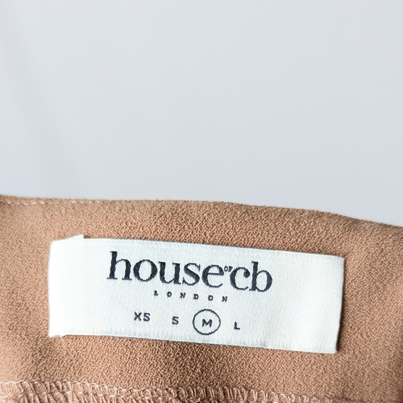 HOUSE OF CB Jaida Dress Toast M Medium - Picture 12 of 13